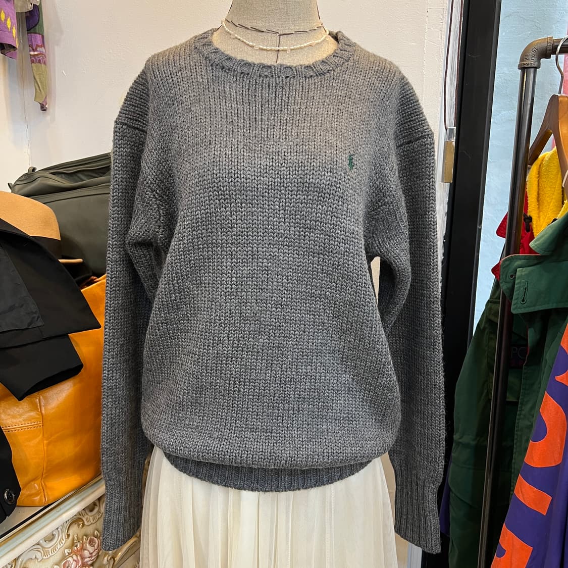 90s 폴로 울 헤비 니트 상품이미지8