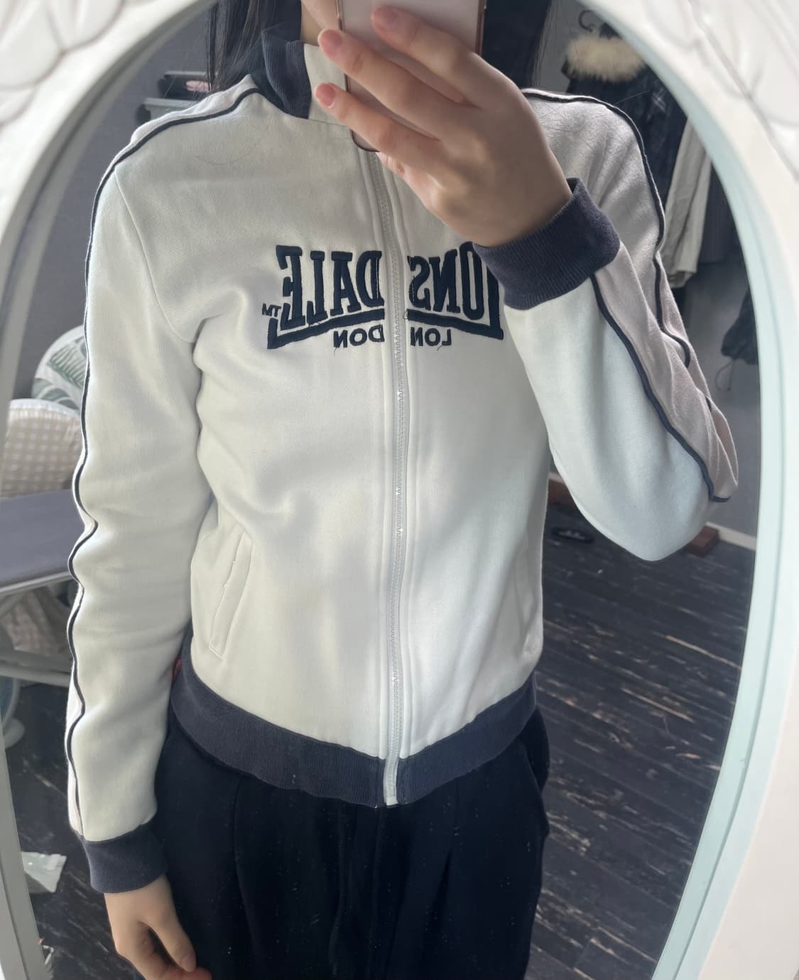 y2k lonsdale pastel hood zip-up 상품이미지2