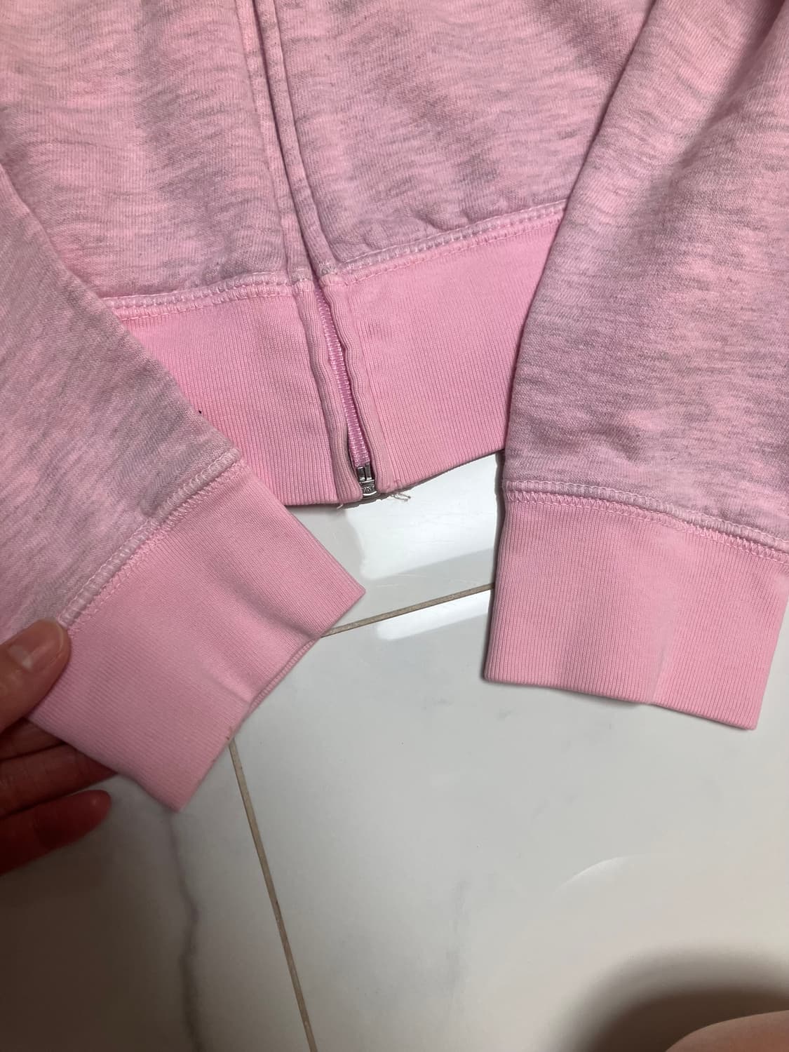 Y2K 쥬시 꾸뛰르 (초 희귀) 코튼 후드 집업 핑크 패리스힐튼 착용 상품이미지5