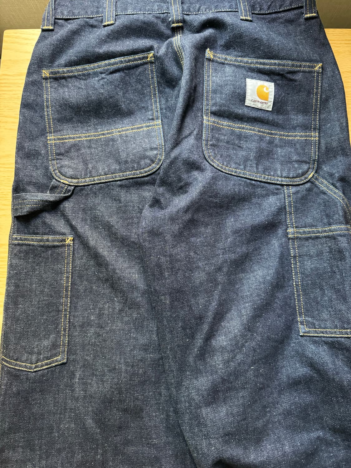 칼하트 OG 싱글 니 팬츠 카마노 블루 린스드 상품이미지4