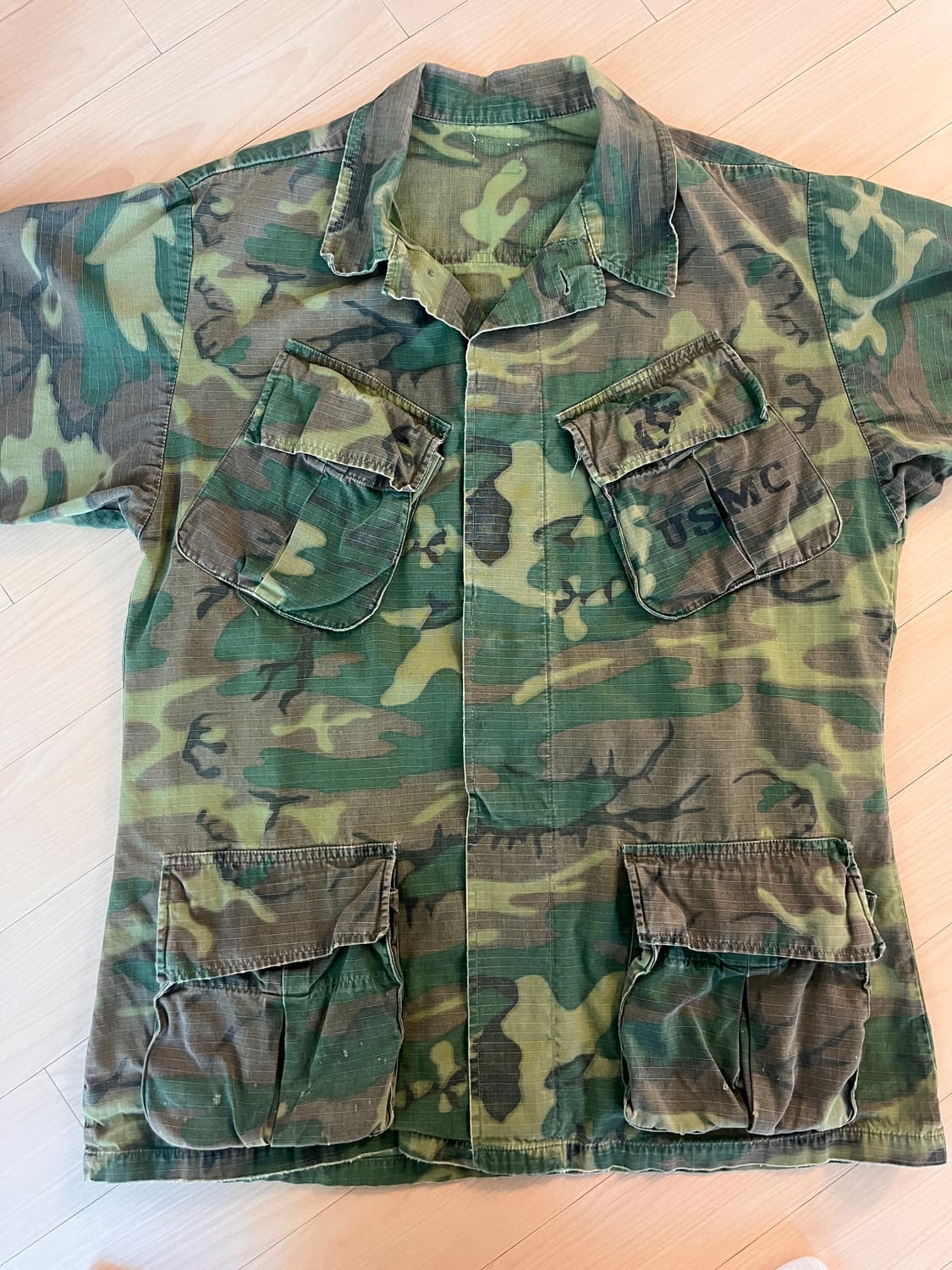 60s 오리지널 USMC ERDL 정글 퍼티그 자켓 상품이미지1
