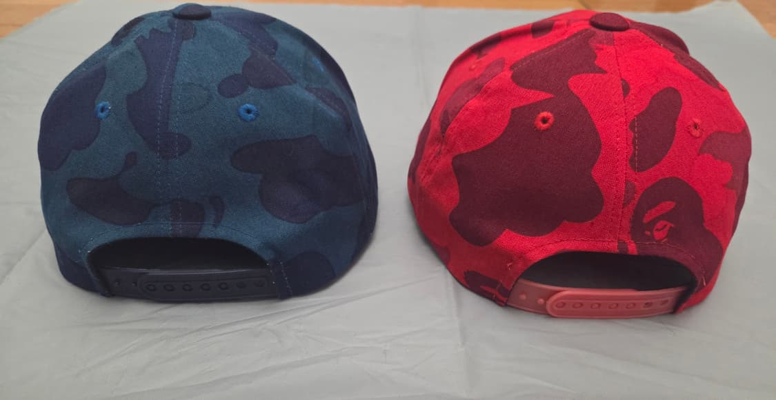 베이프 사루페이스 빈지노 볼캡 빅페이스 스냅백 레드 블루 일괄 상품이미지3