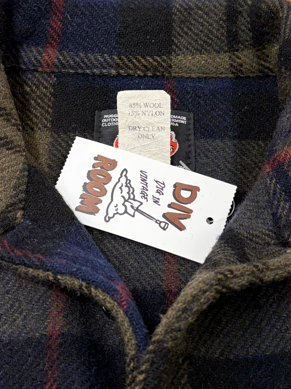 JohnsonWoolenMill 체크 모직 자켓 상품이미지9