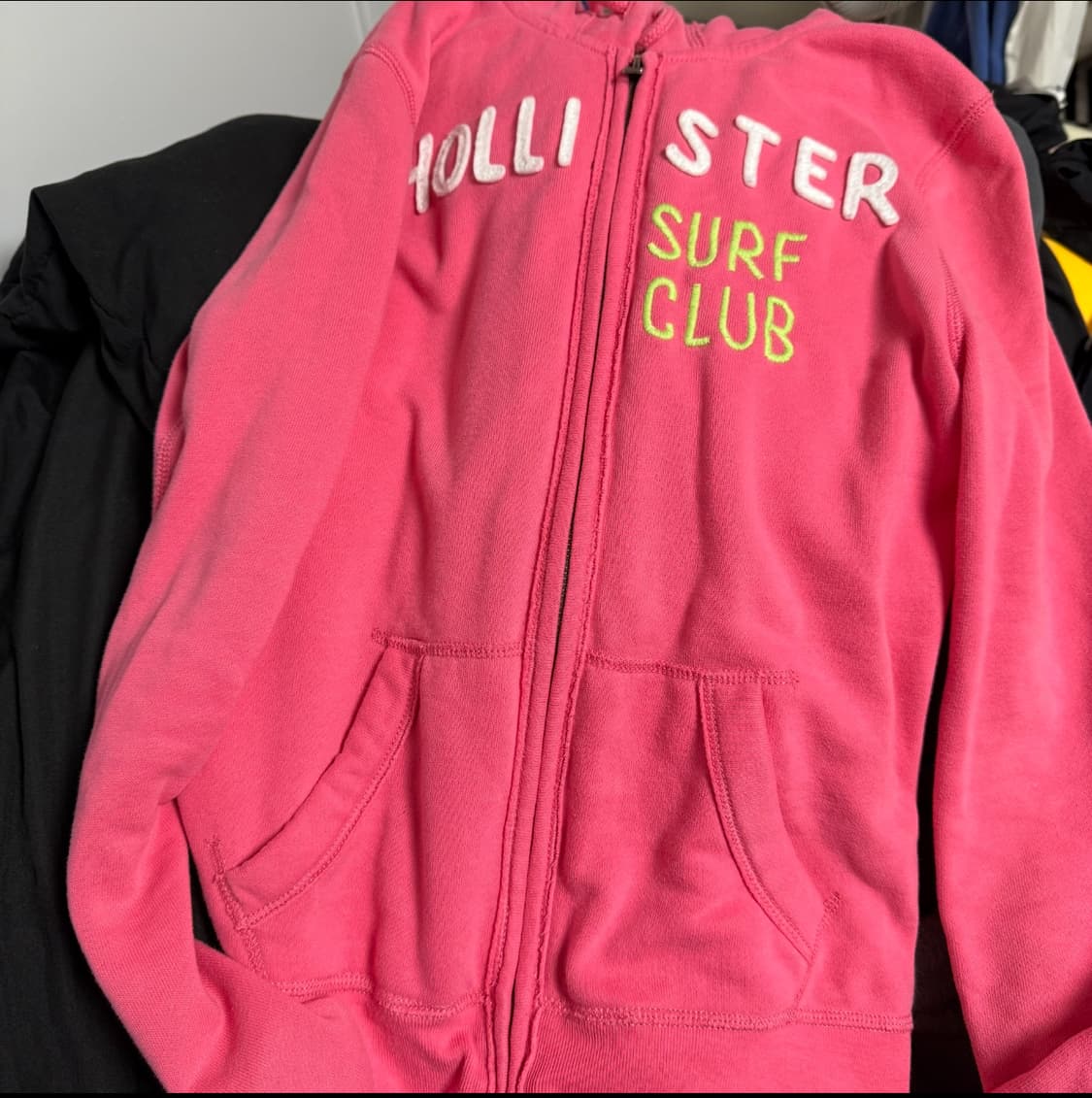 HOLLISTER 우먼 빅로고 후드 집업 상품이미지3