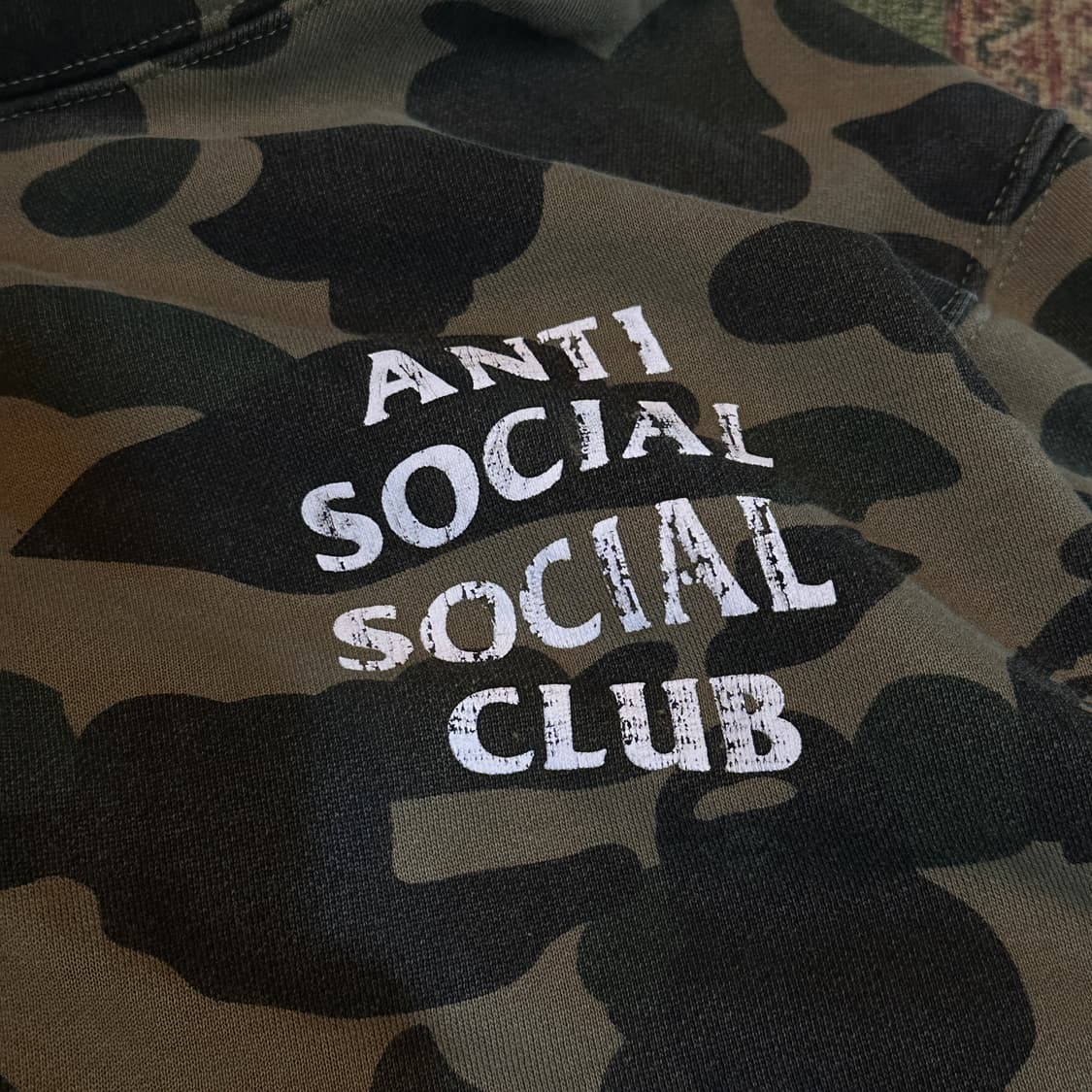 베이프 x 안티소셜 후드 티셔츠 상품이미지4