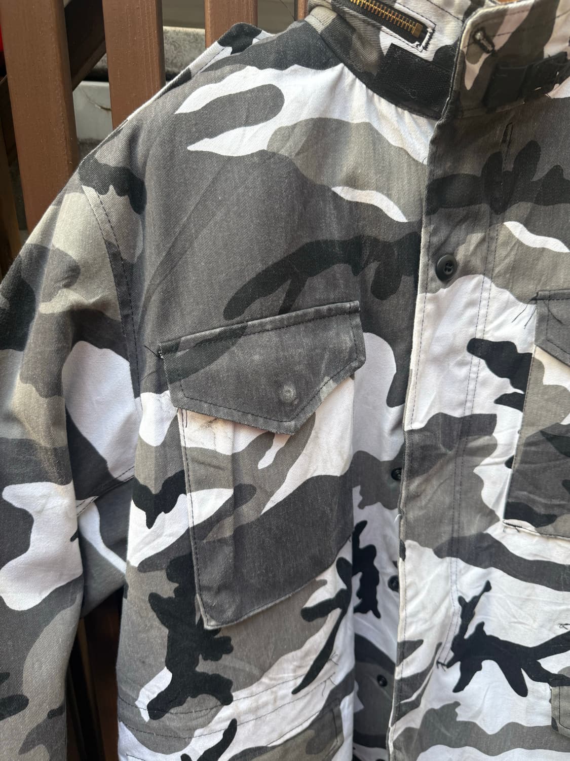 민수용 설상 화이트 카모 스나이퍼 자켓  상품이미지2