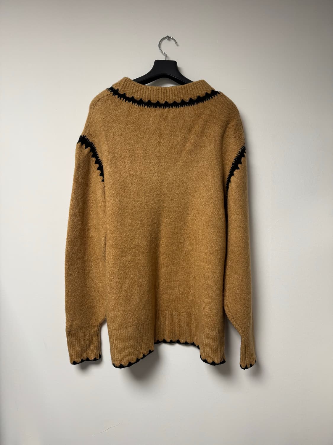 ZARA 자라 오버핏 스티치 배색 니트 S 상품이미지7