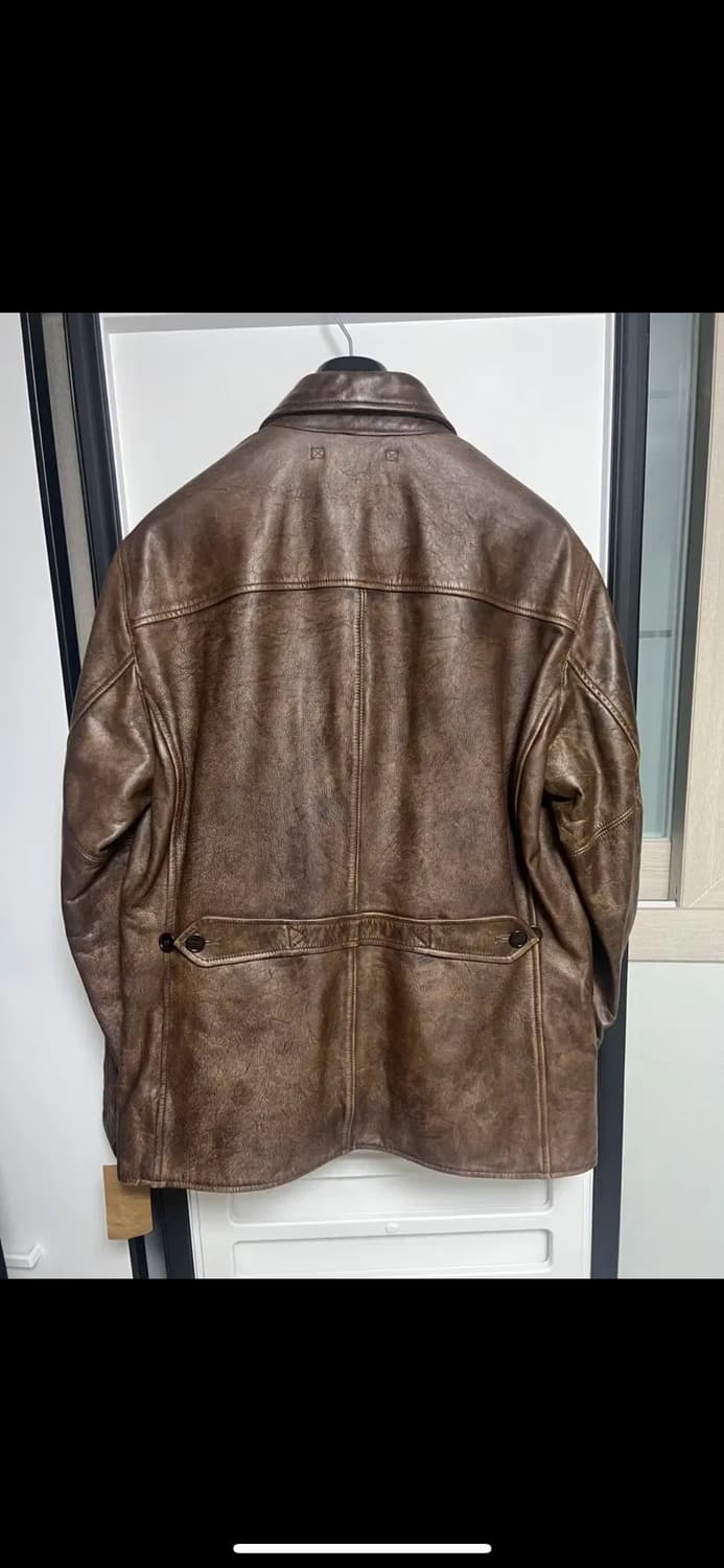 더블알엘 rrl 구형 레더 카코트 새제품 라지 류준열 착용 상품이미지4