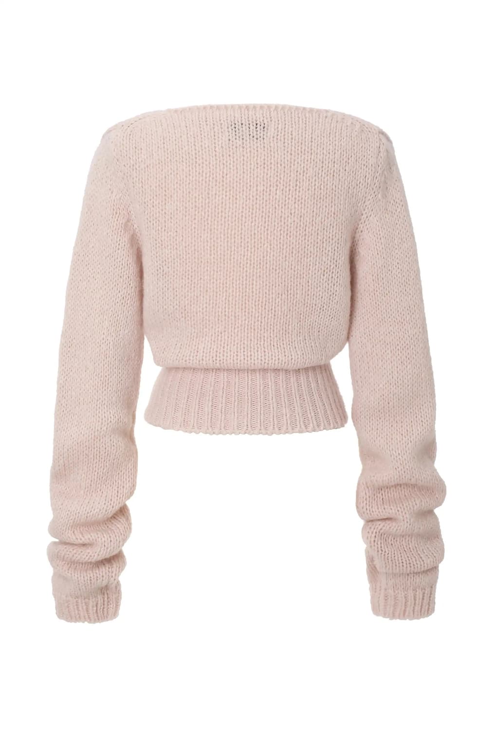 쓰리타임즈 랩 니트 핑크 threetimes Wrap knit top 상품이미지2