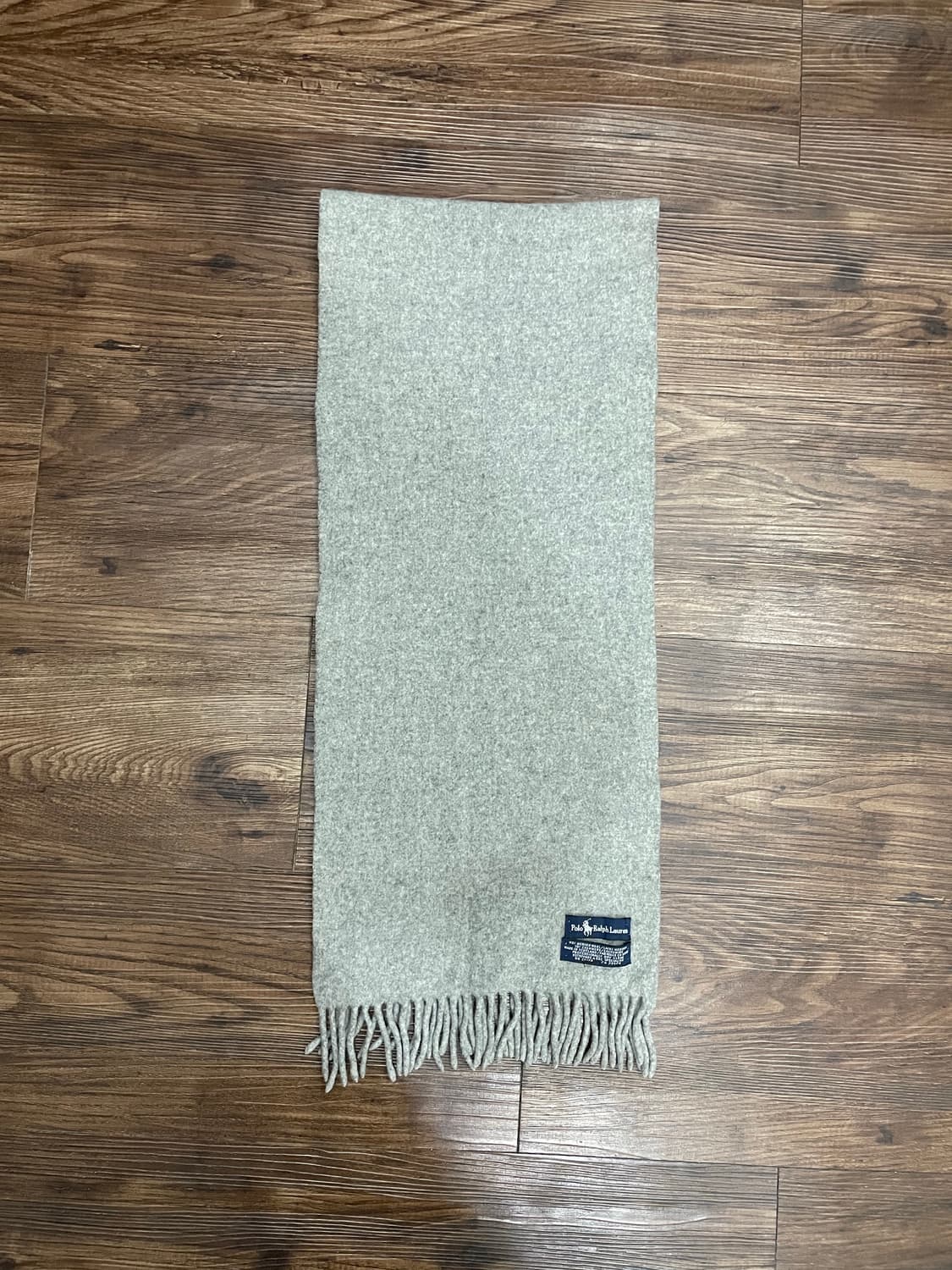 폴로 랄프로렌 울캐시미어 쁘띠 머플러 목도리 그레이 상품이미지4