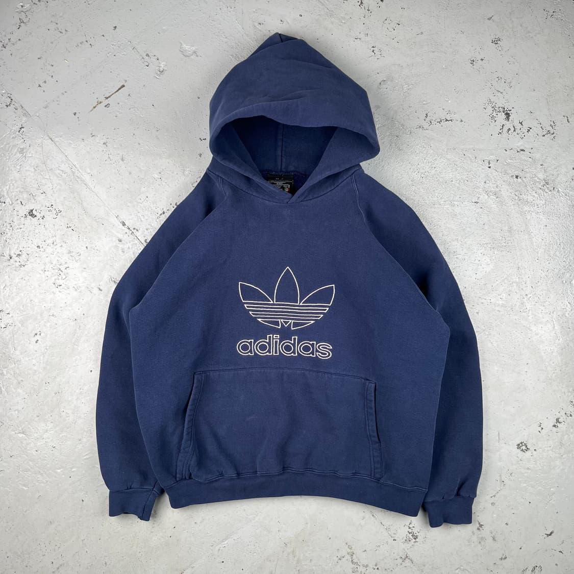 빈티지 아디다스 빅자수로고 후드 네이 상품이미지4