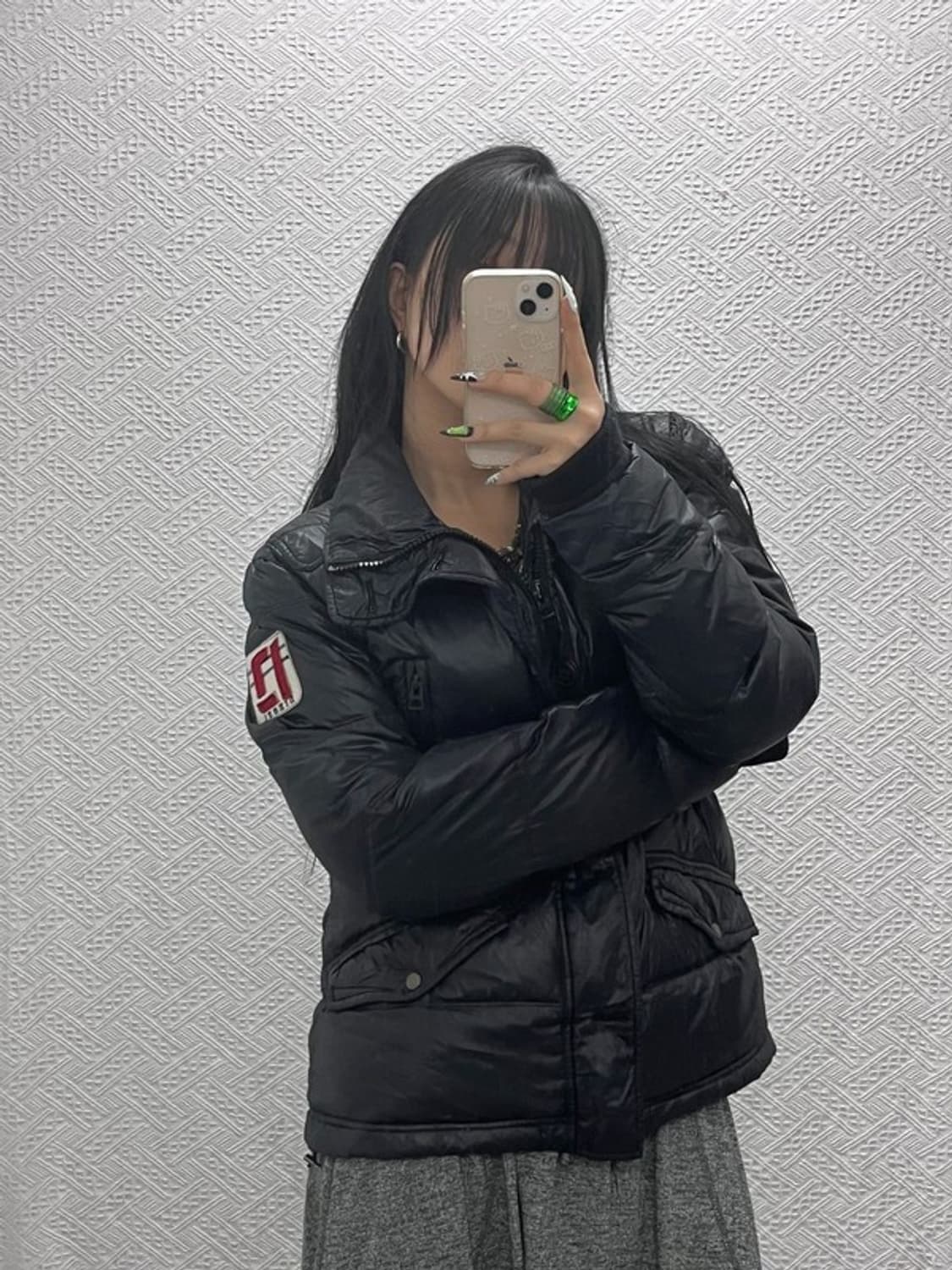 디젤 빈티지 모던락시크 덕다운 경량 패딩 M C08532 상품이미지2