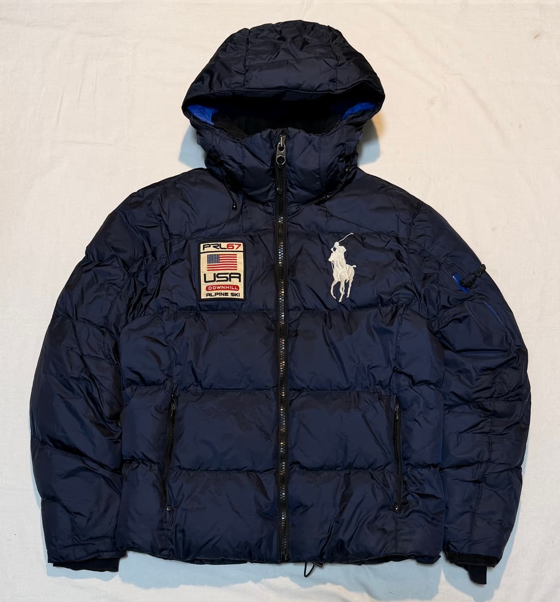 폴로 랄프로렌 빅포니 치프키프 USA 성조기 패딩 네이비 상품이미지1