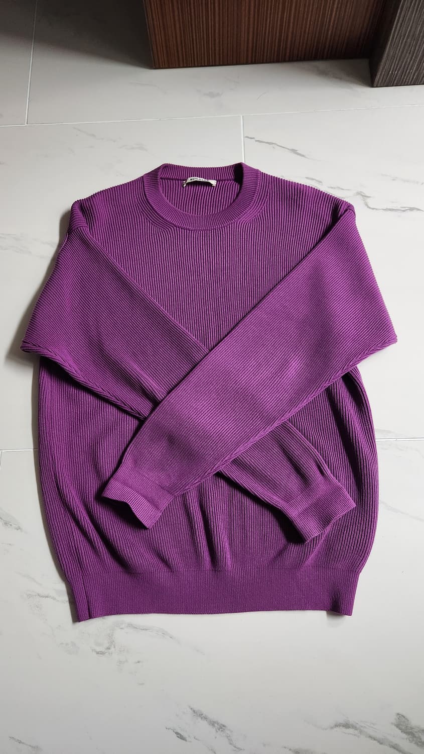 Auralee purple knit 상품이미지1
