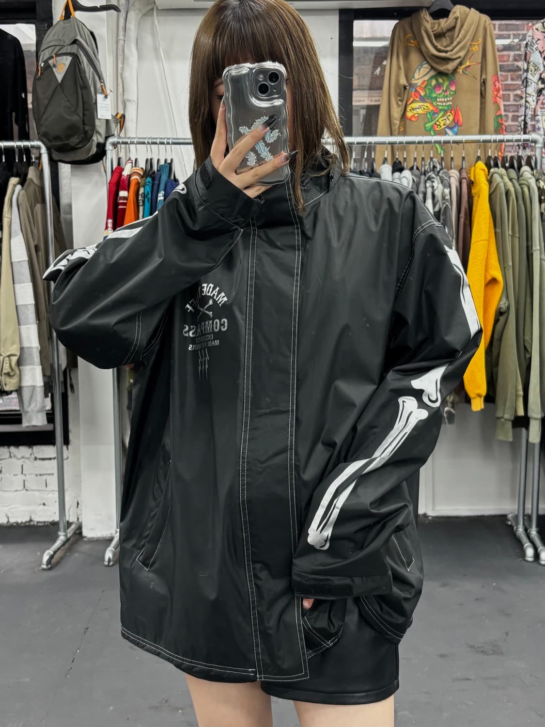 VTG Made Tuff 스컬 바람막이 상품이미지4