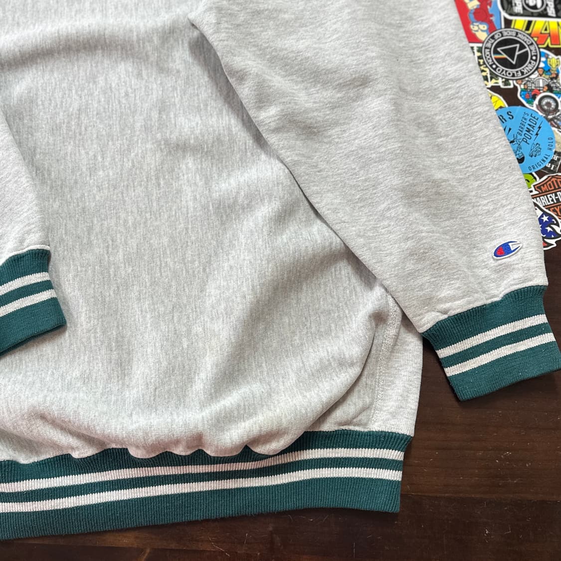 90s USA 챔피온 리버스위브 링거 스웻셔츠 XL 상품이미지4