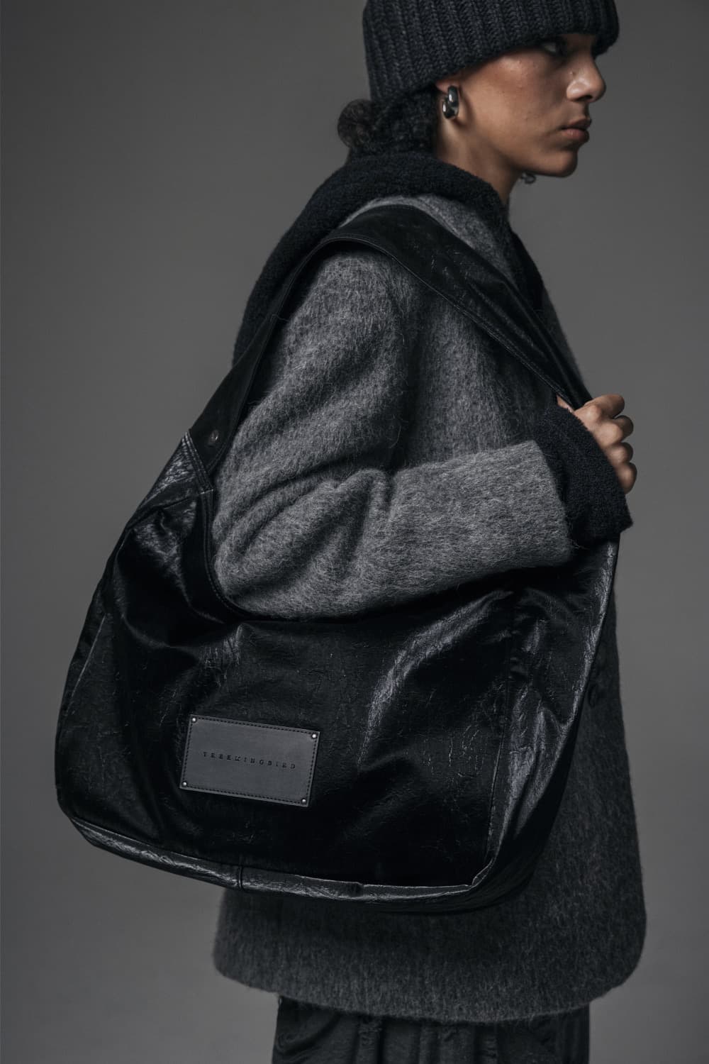 새상품) 트리밍버드 shining velvet wide big bag 상품이미지1