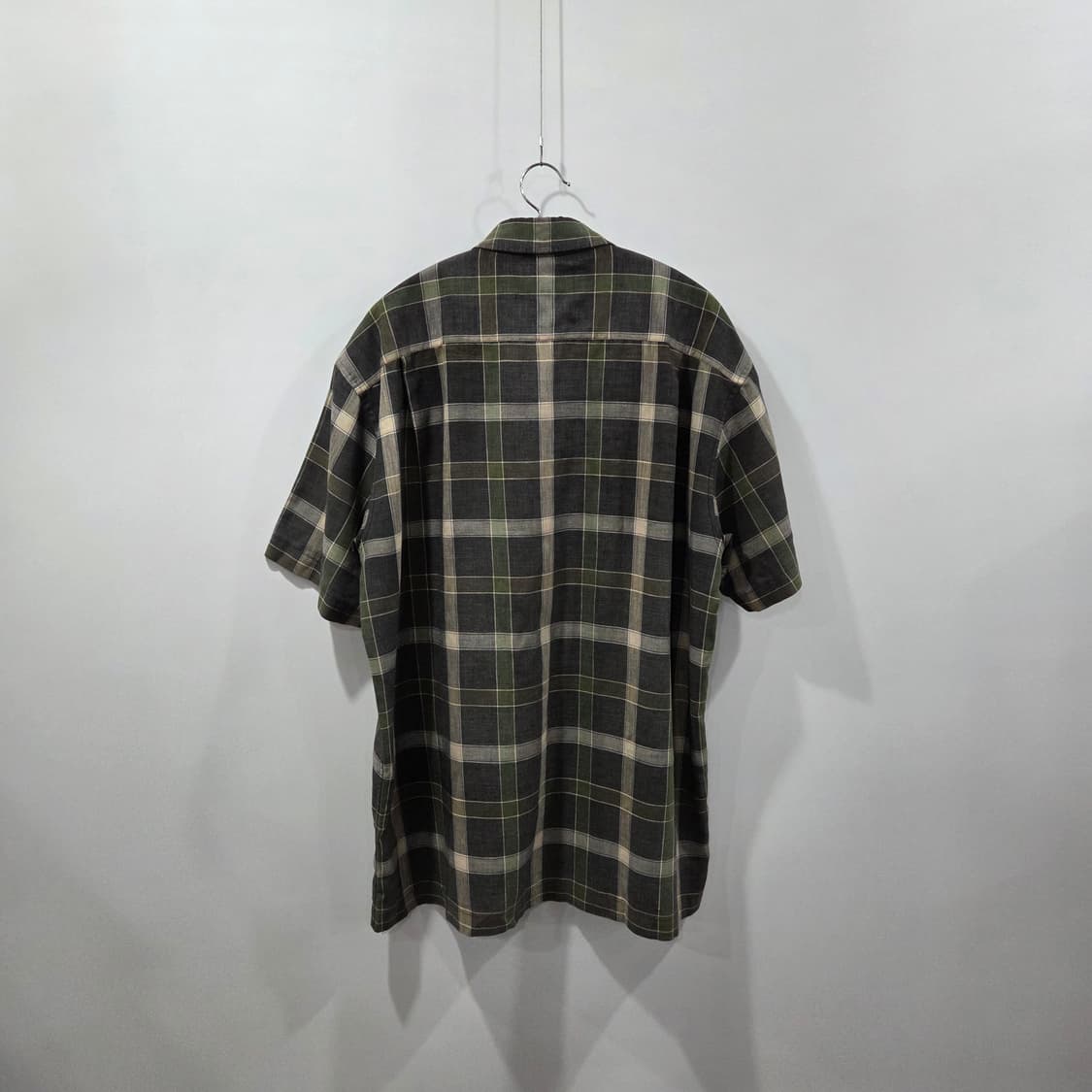 입생로랑 린넨 반팔 체크셔츠 105 상품이미지5