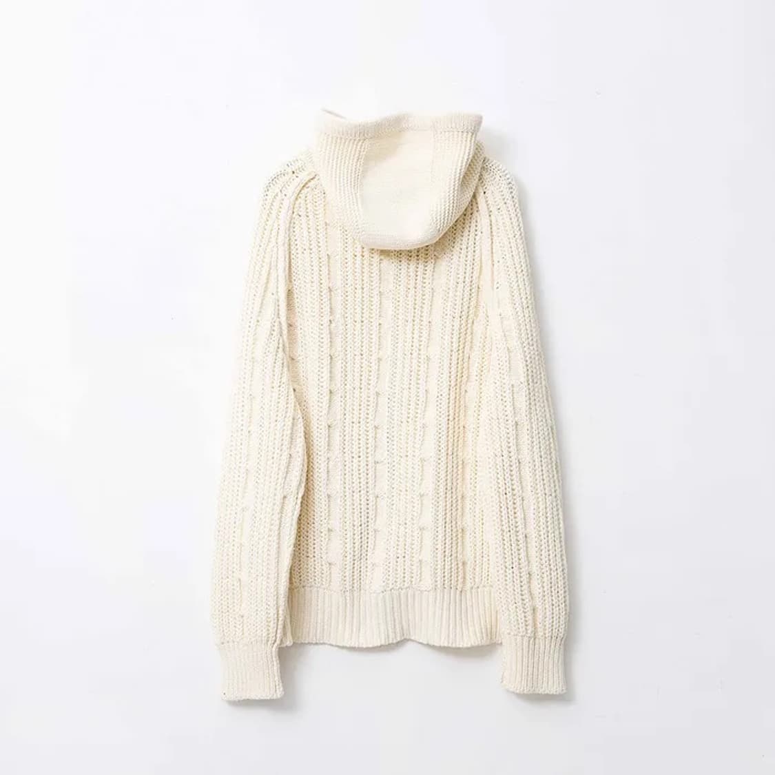 999휴머니티 elbac 니트 후드 집업 (m) 상품이미지2