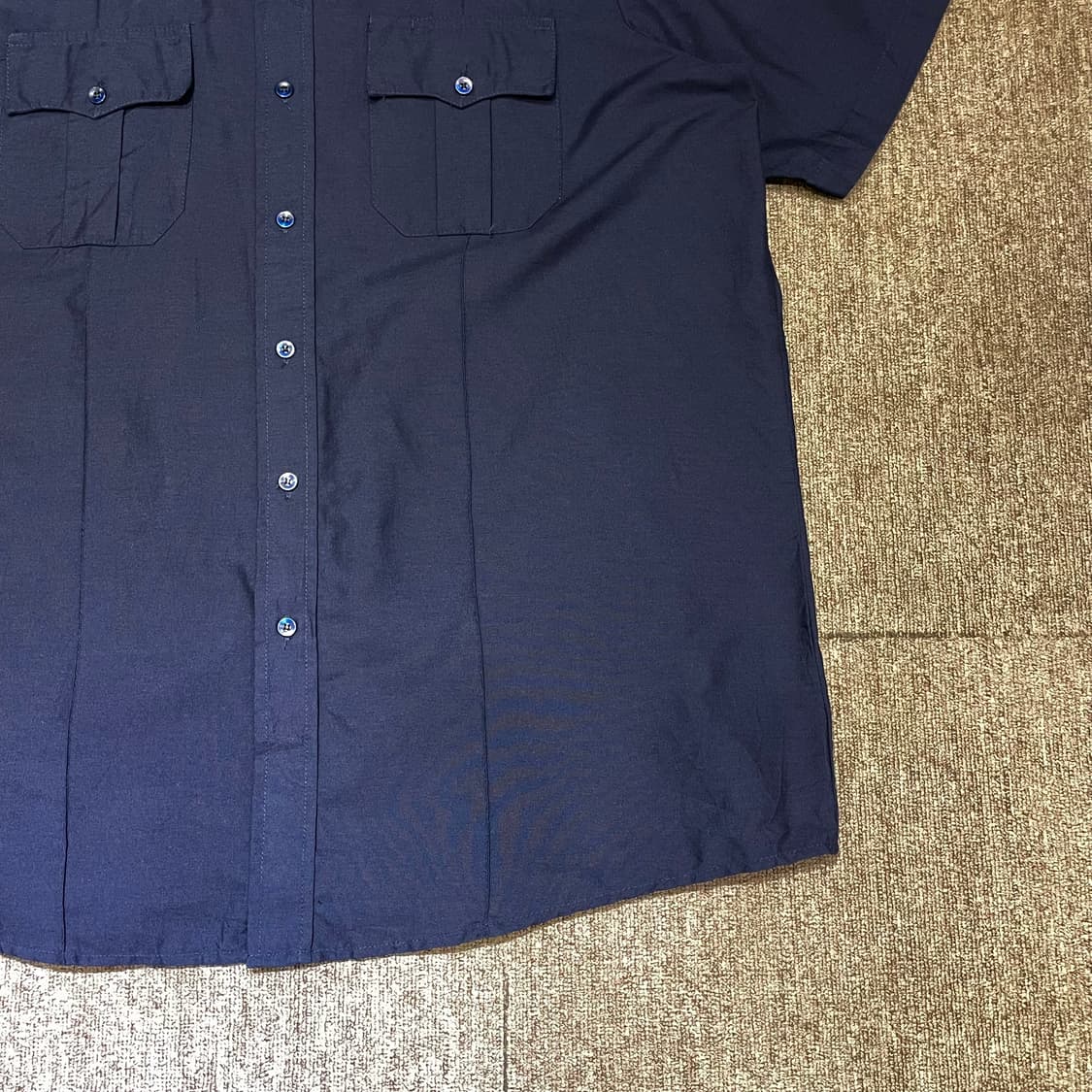 Dickies 디키즈 반팔 워크 셔츠 패치 네이비 상품이미지5