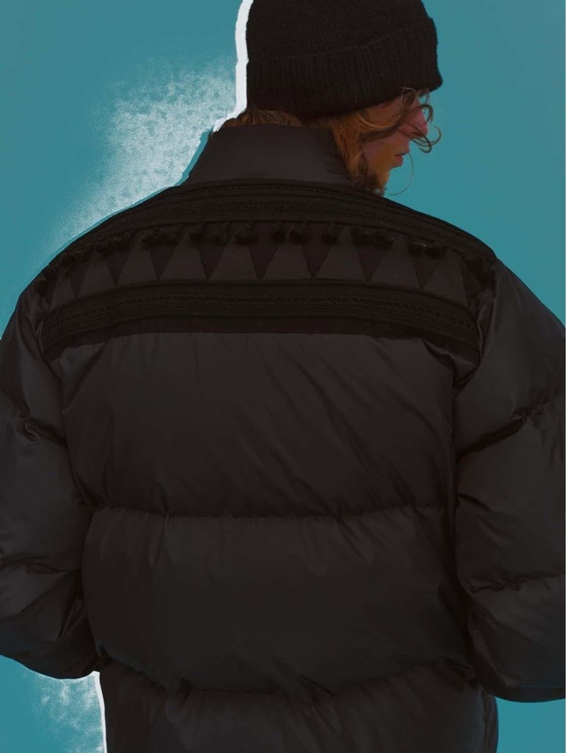 언더커버 23aw Tribal Motif 스캡 다운패딩 블랙 4 상품이미지7