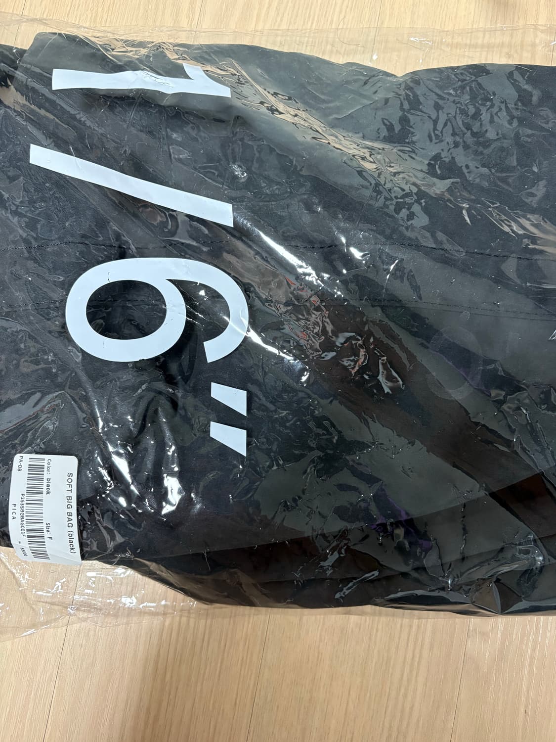 PICA soft big bag black 토트백 상품이미지3