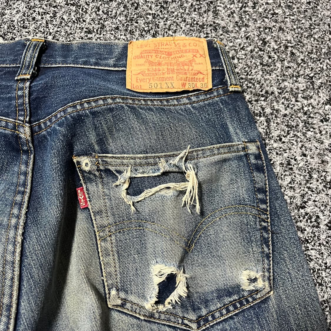 vintage levis 501 555 san francisco bigE 상품이미지4