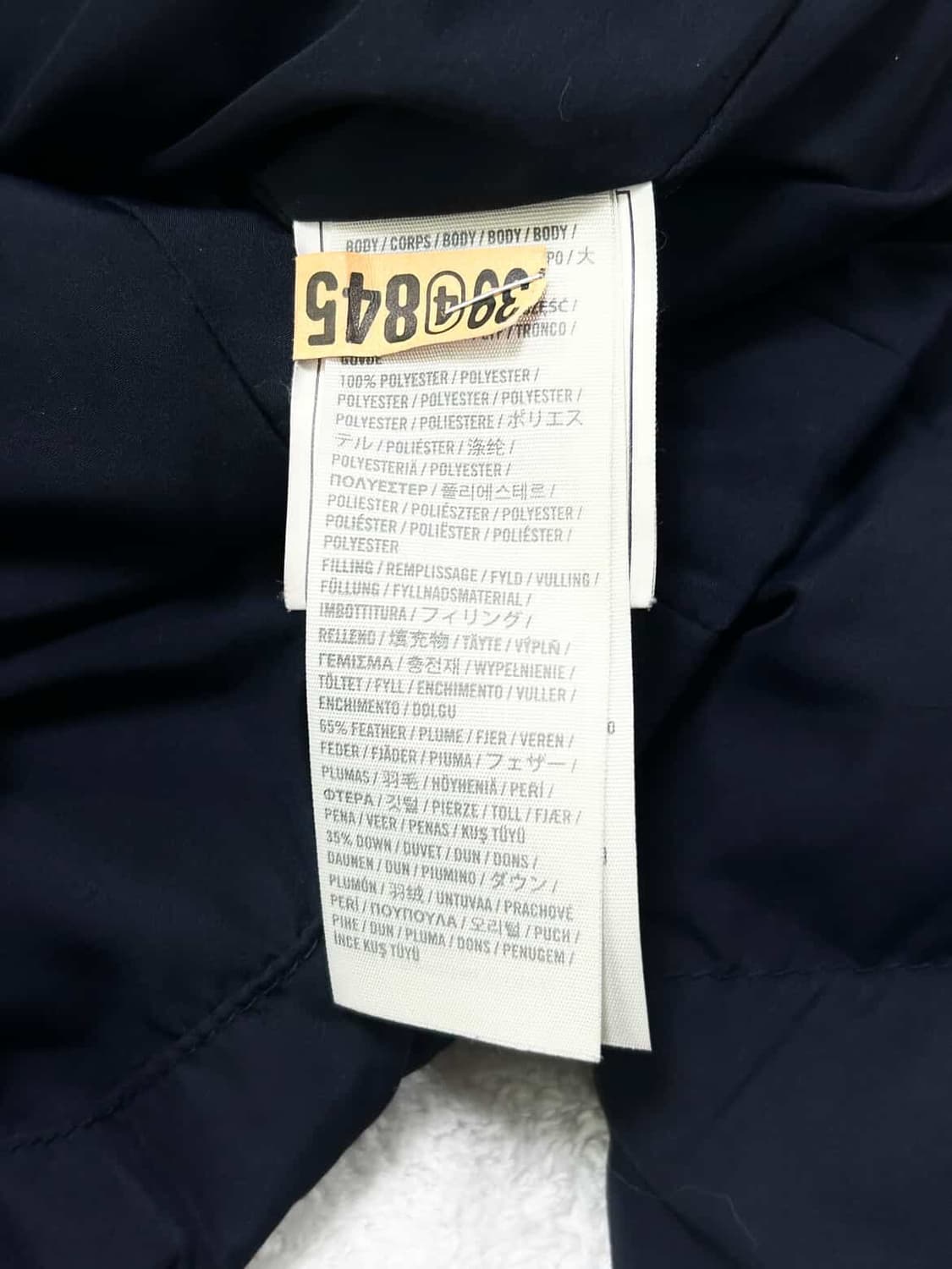 홀리스터 자수로고 네이비 슬림 패딩 상품이미지8