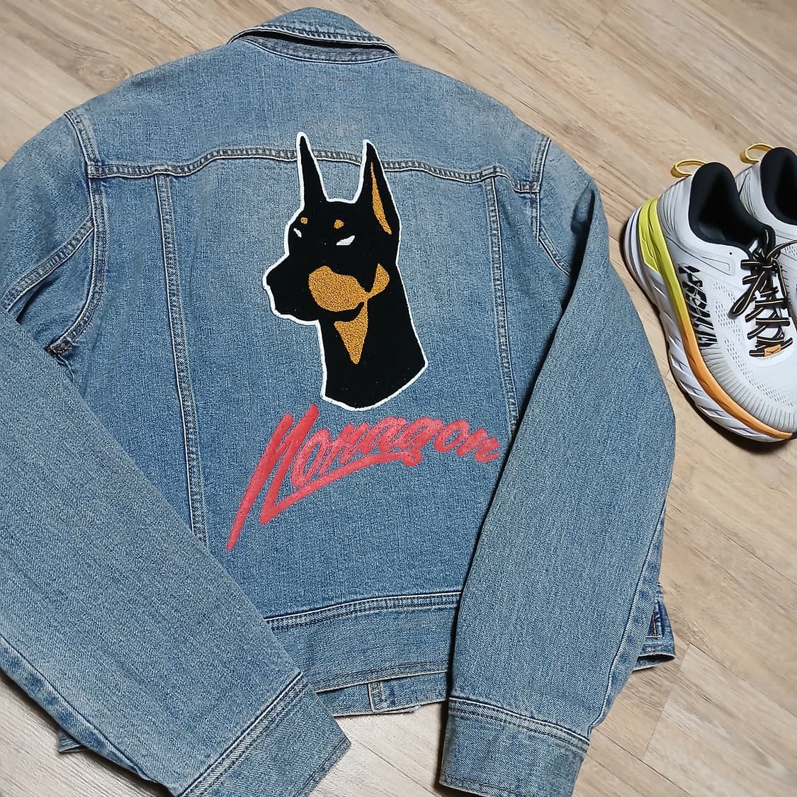 YG패밀리 삼성물산 nona90n 노나곤 청자켓 데님자켓 도베르만 상품이미지1