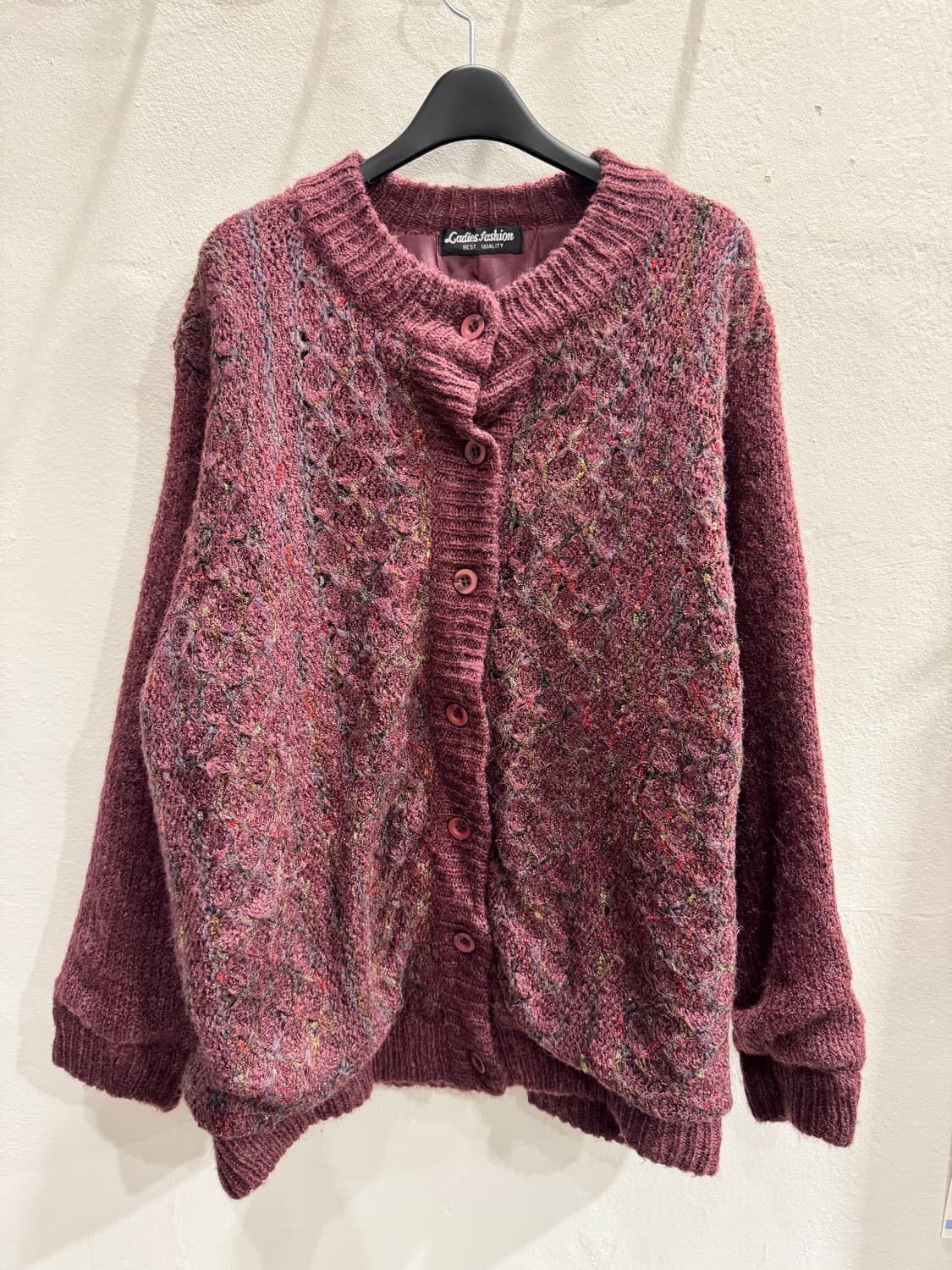 japan vintage 꽈배기 보카시 가디건 상품이미지1