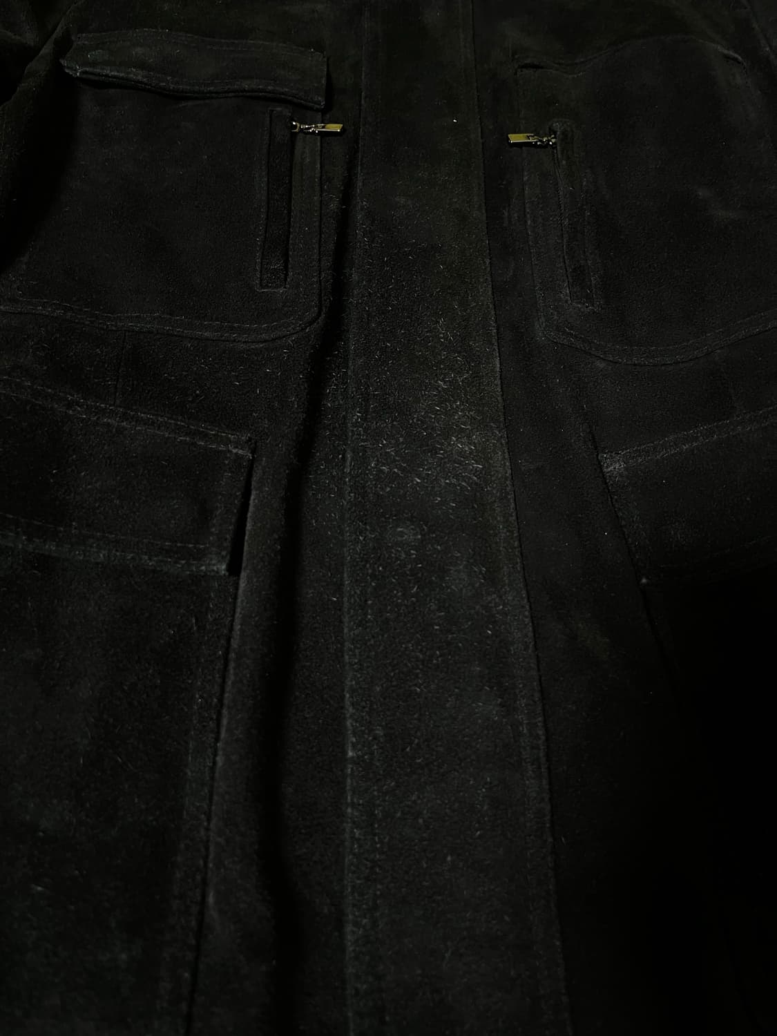 Moai collezioni 스웨이드 밀리터리 자켓 상품이미지4