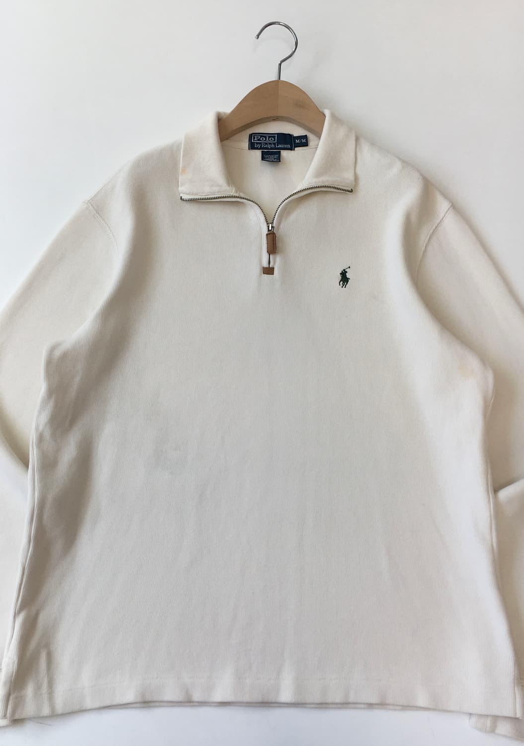 Polo 폴로 랄프로렌 크림 하프집업 니트 상품이미지2