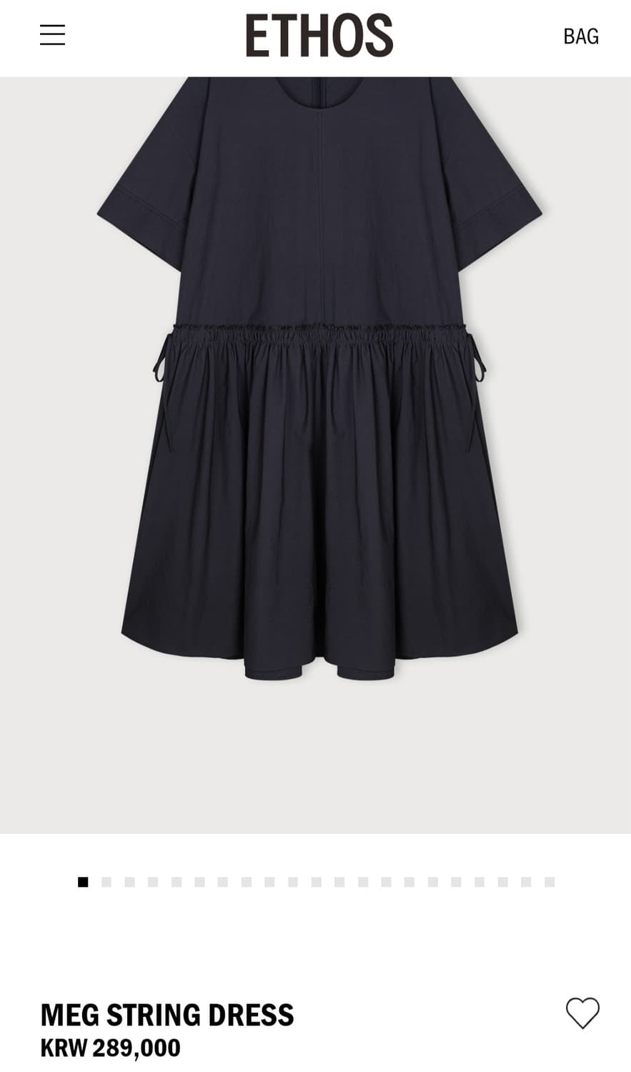 에토스 MEG STRING DRESS / PURPLE NAVY 판매합니다 상품이미지2