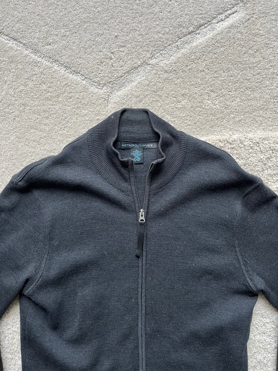 메트로폴리탄 뷰 하프넥 집업 니트 (100-103) 상품이미지3