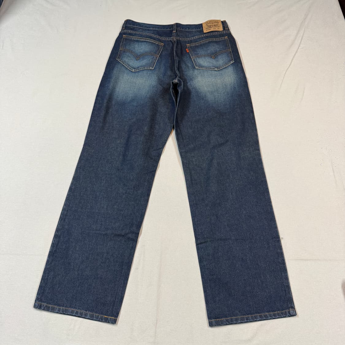 36inch) 리바이스 와이드 스트레이트 핏 워싱 데님 청바지 상품이미지1