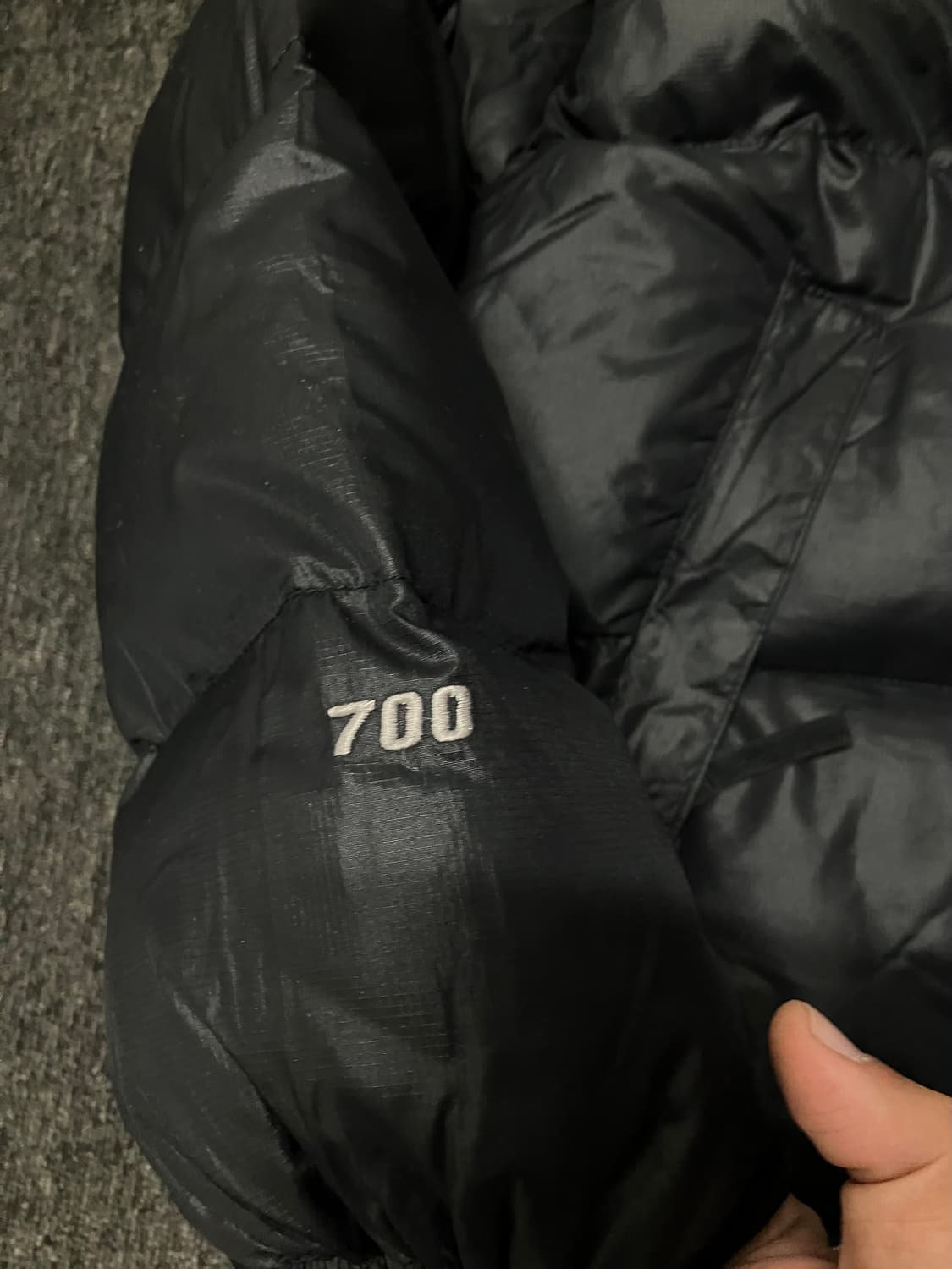 00‘s 노스페이스 눕시 블랙 패딩 상품이미지5