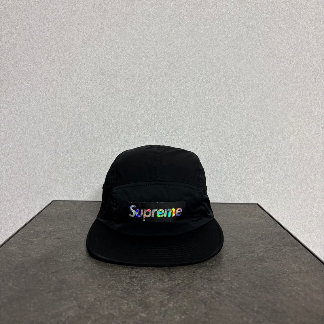 (OS) 슈프림 박스로고 캠프캡 모자 홀로그램 로고 블랙 상품이미지1