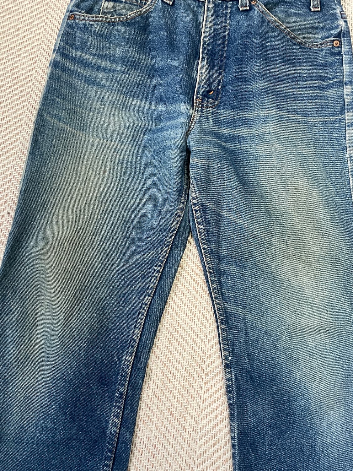 90s usa 탈론지퍼 오렌지 탭 리바이스517 데님팬츠  J03302 상품이미지4
