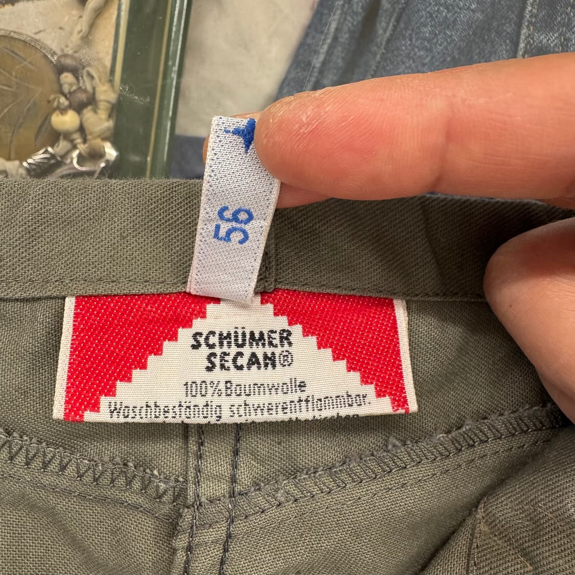 80s 빈티지 SCHÜMER SECAN 방염 워크 팬츠 (2XL)  상품이미지8