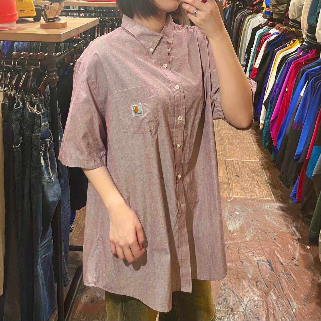 [HI] 칼하트 반팔 셔츠 레드 상품이미지3