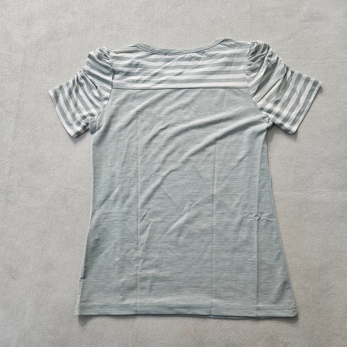 90 YESSEA 여성 스트라이프 반팔티 0407Y 상품이미지2