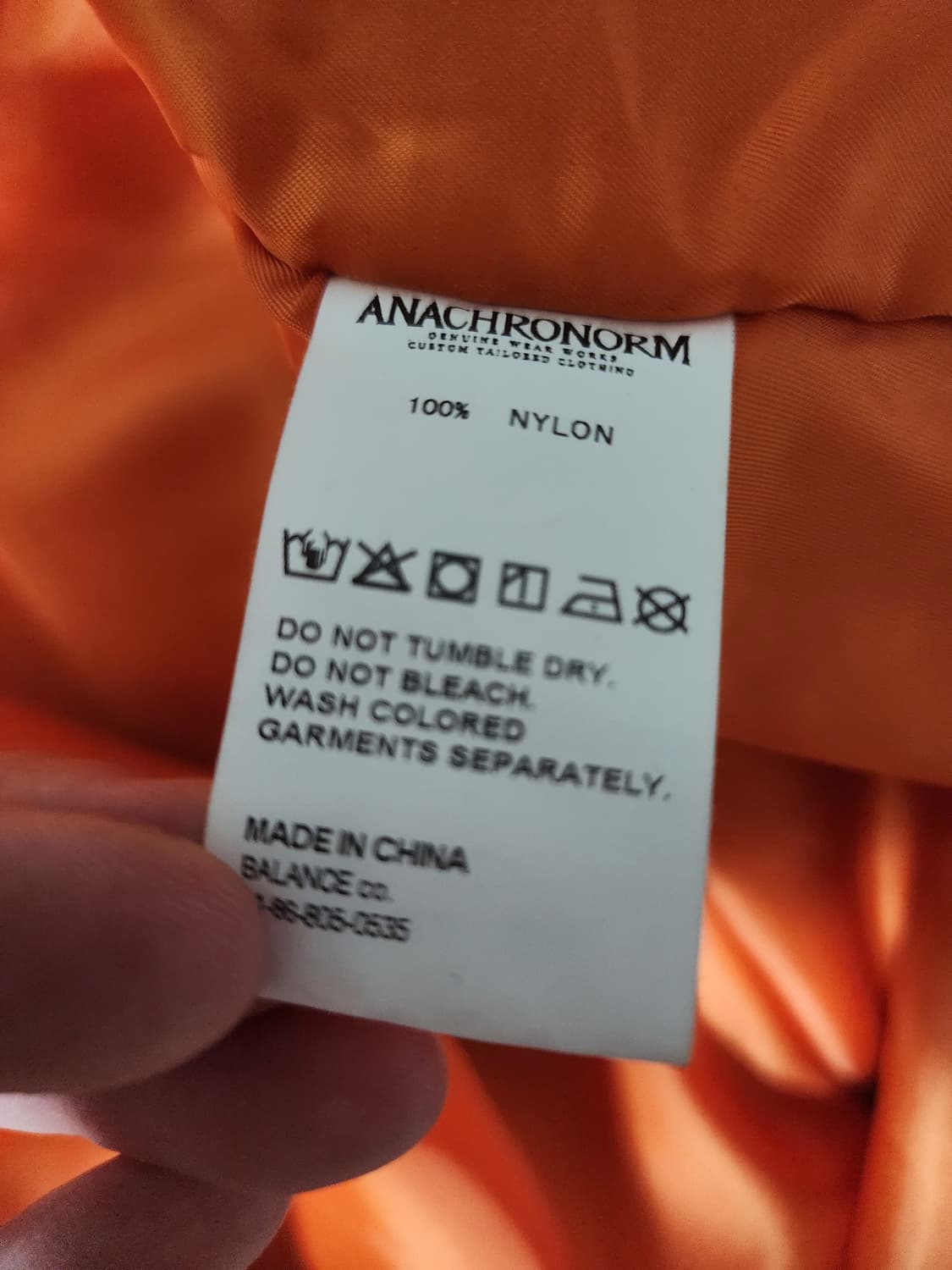 [2] 아나크로놈 더티 나일론 ma-1 올리브 상품이미지6