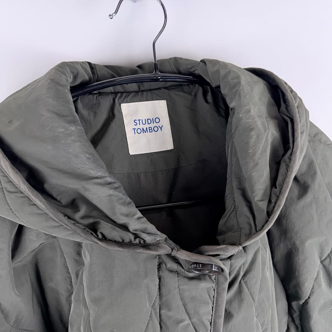 (F) 스튜디오 톰보이 밀리터리 퀄팅 자켓 올리브 상품이미지4