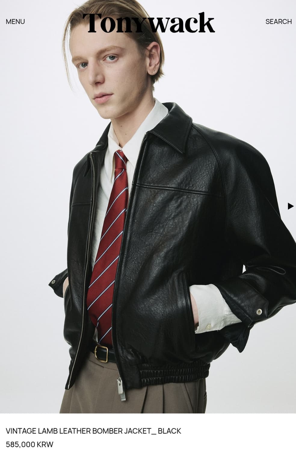 [새상품] 토니웩 레더 자켓 XL사이즈 상품이미지1
