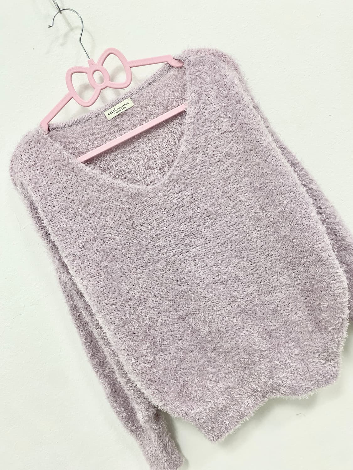 [EARTH MUSIC] 포도맛 로걀 앙고라 니트  상품이미지5