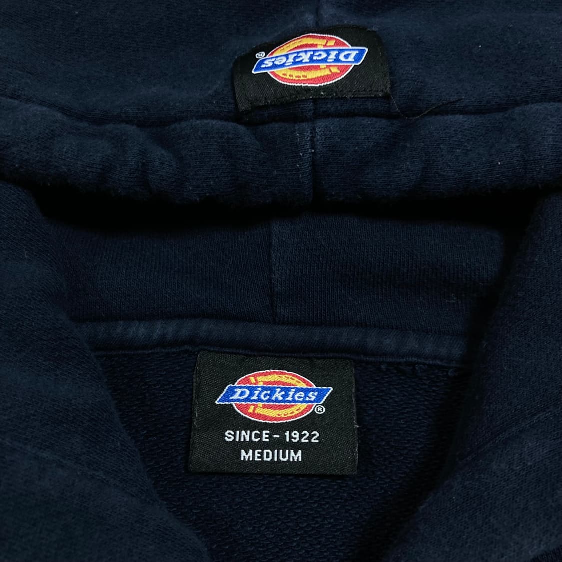 디키즈 스몰 로고 네이비 미니멀 후드 집업 상품이미지3