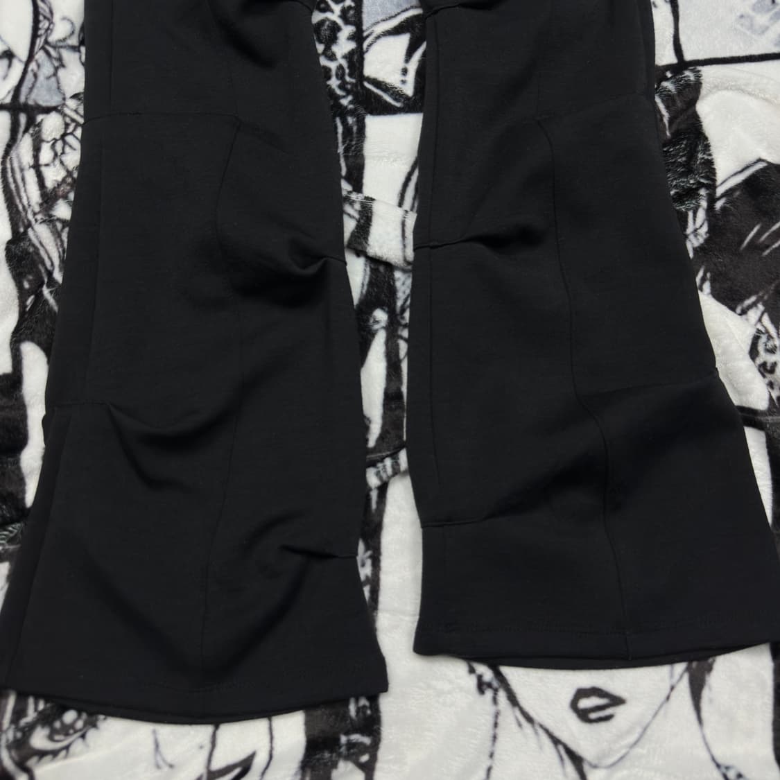 오호스 랩오버 턱팬츠 블랙 상품이미지6