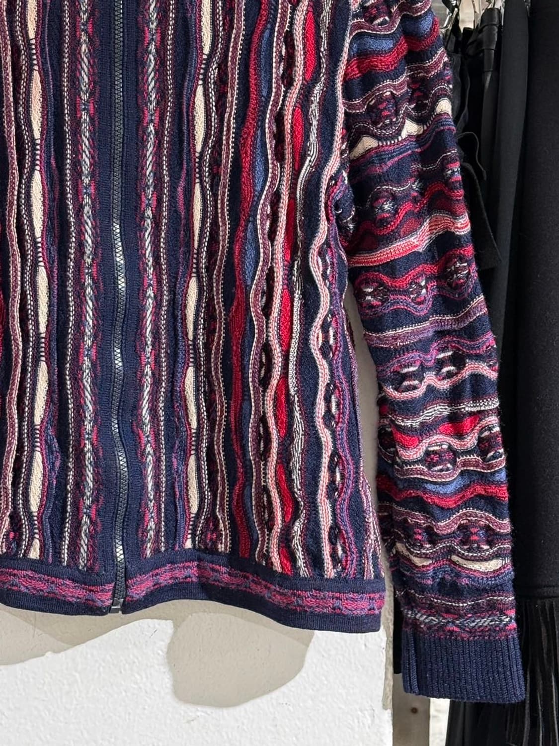 퓨얼리 오스트레일리안 멀티컬러 케이블 니트 집업 상품이미지5