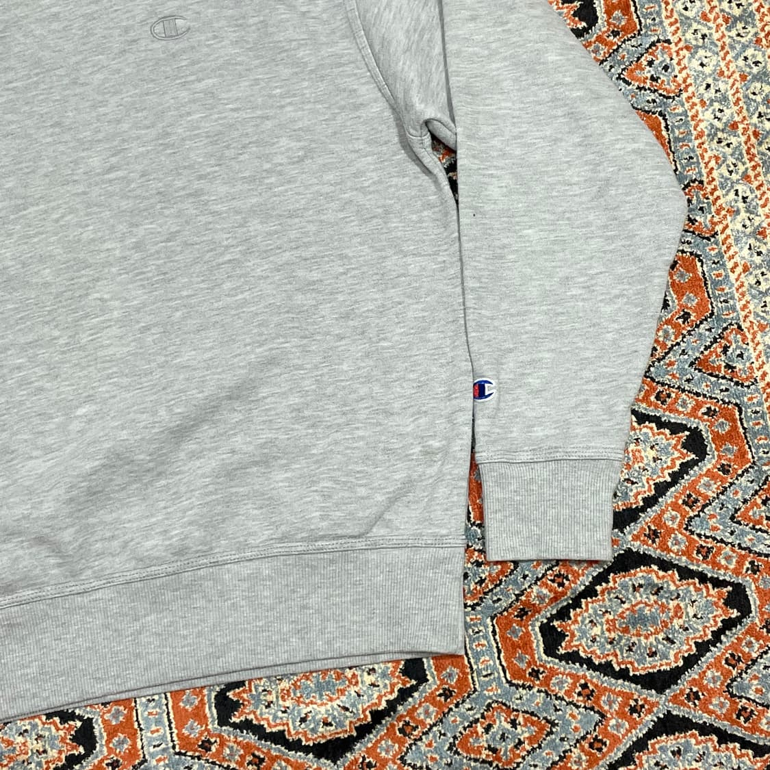 챔피온 그레이 무지 기모 맨투맨 남성XL 상품이미지3