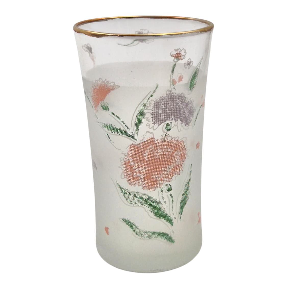 80s 카메이 불투명 카네이션 글라스&냉차 1세트 상품이미지4